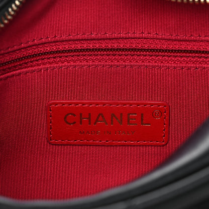 Chanel Calfskin Quilted Enchained Camera Case Bag Black 6 of 13