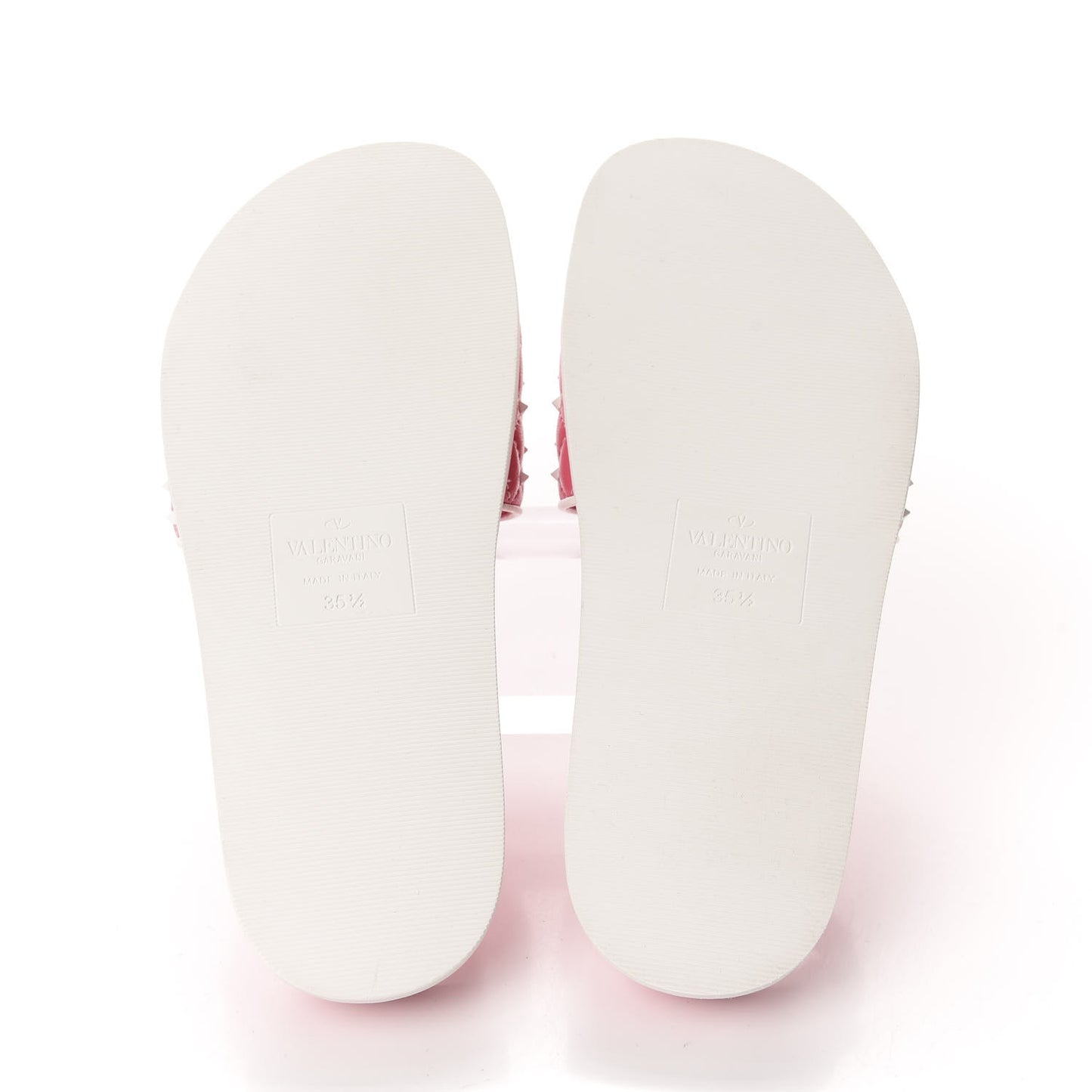 Nappa Free Rockstud Spike Slide Sandals 35.5 Shadow Pink