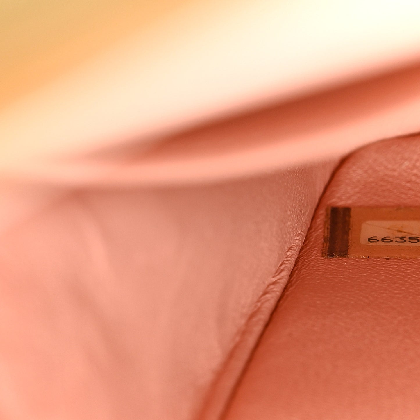 Lambskin Quilted Medium Double Flap Yellow Pink