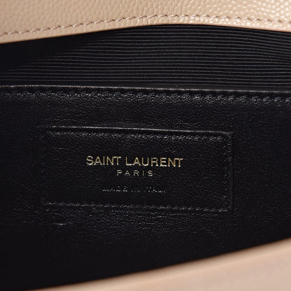 Saint Laurent Grain De Poudre Classic Monogram Cassandre Clutch Nude 6 of 8