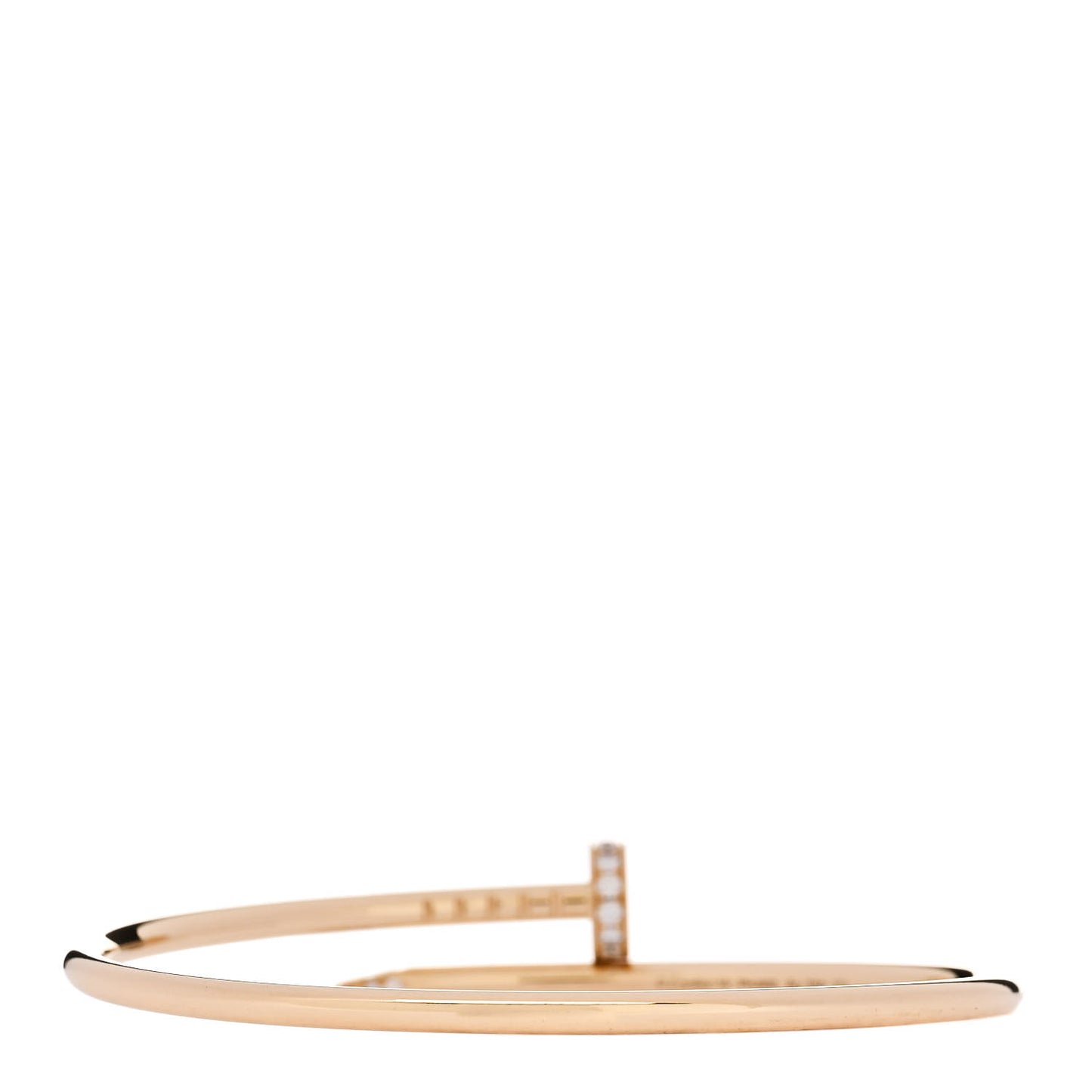 18K Yellow Gold Diamond Small Juste Un Clou Bracelet 15