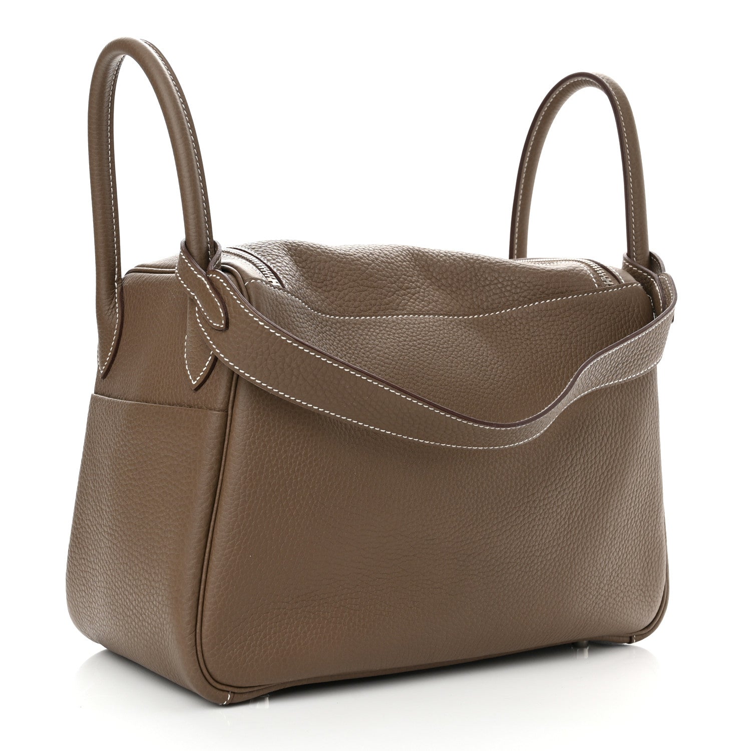 Hermes Taurillon Clemence Lindy 30 Etoupe 3 of 11