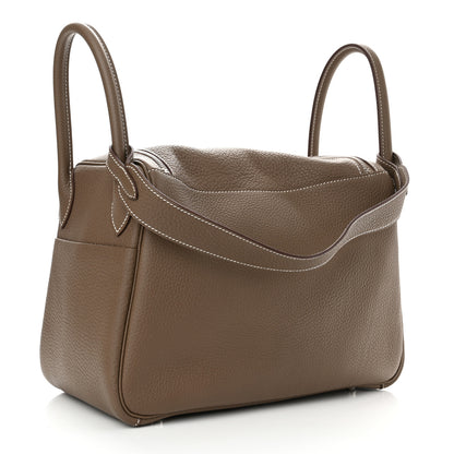 Hermes Taurillon Clemence Lindy 30 Etoupe 3 of 11