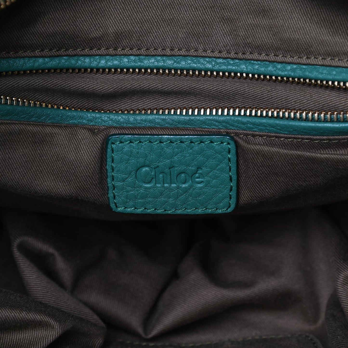 Calfskin Large Marcie Satchel Emerald