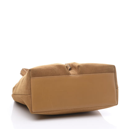 Gucci Suede Double Pocket Tote Beige 3 of 9
