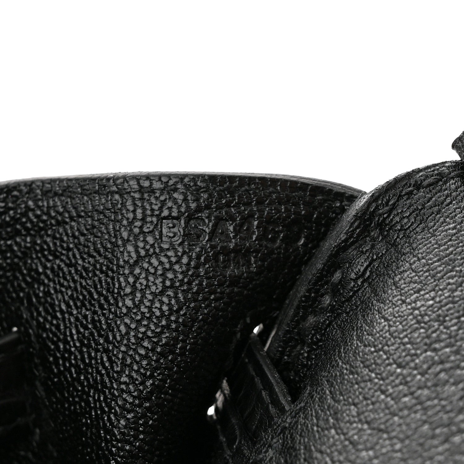 Hermes Togo Matte Alligator Birkin Touch 25 Black 7 of 11