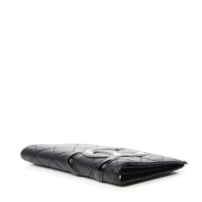 Chanel Calfskin Quilted Cambon Yen Wallet Black 4 of 8