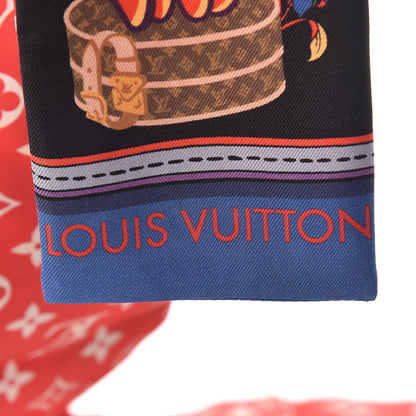 Louis Vuitton Silk Monogram Superstition Bandeau Black 3 of 5