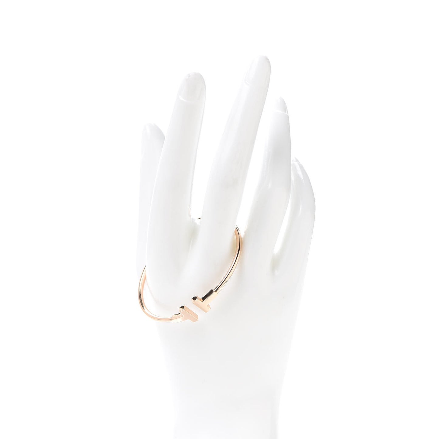18K Rose Gold T Wire Bracelet