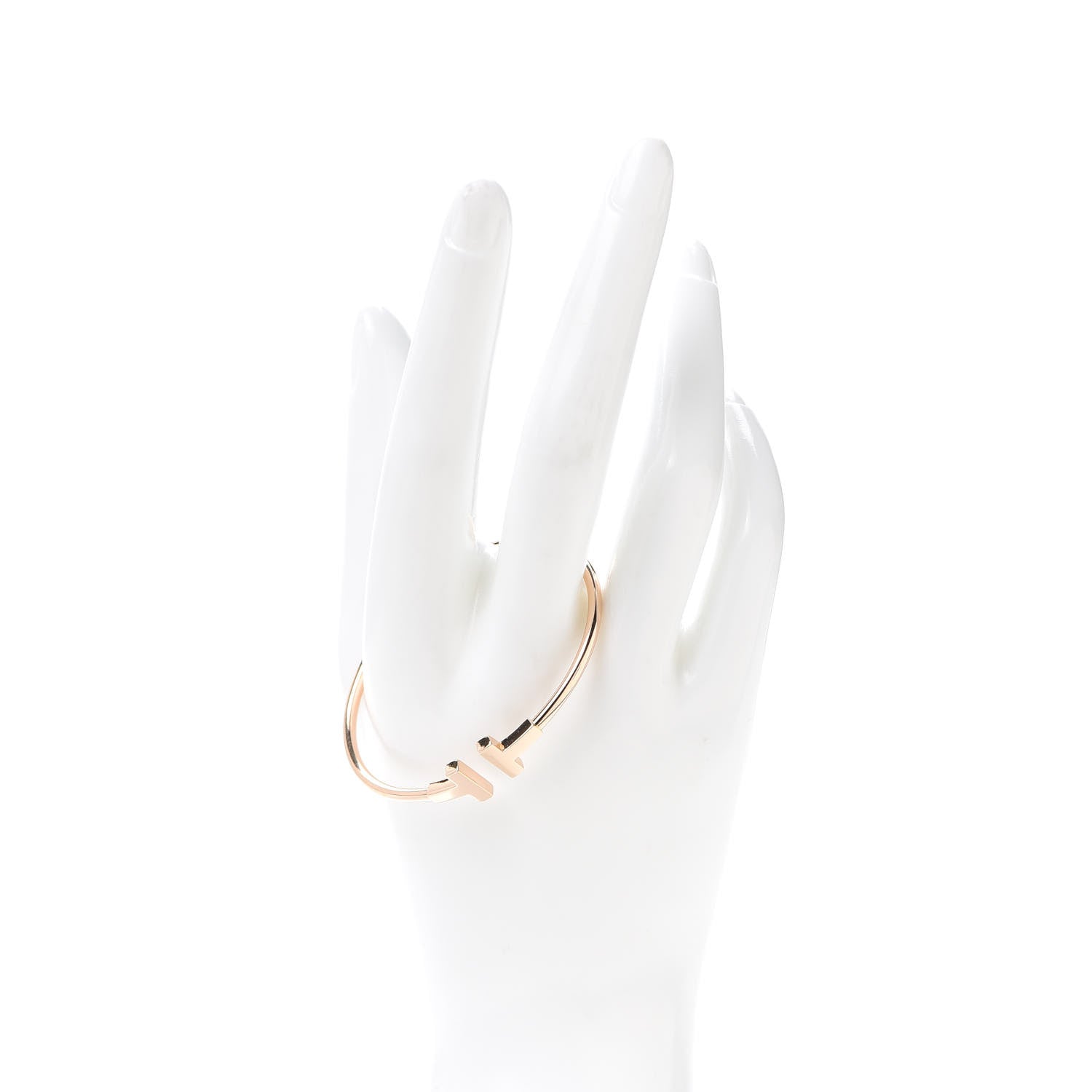 Tiffany 18K Rose Gold T Wire Bracelet 2 of 4
