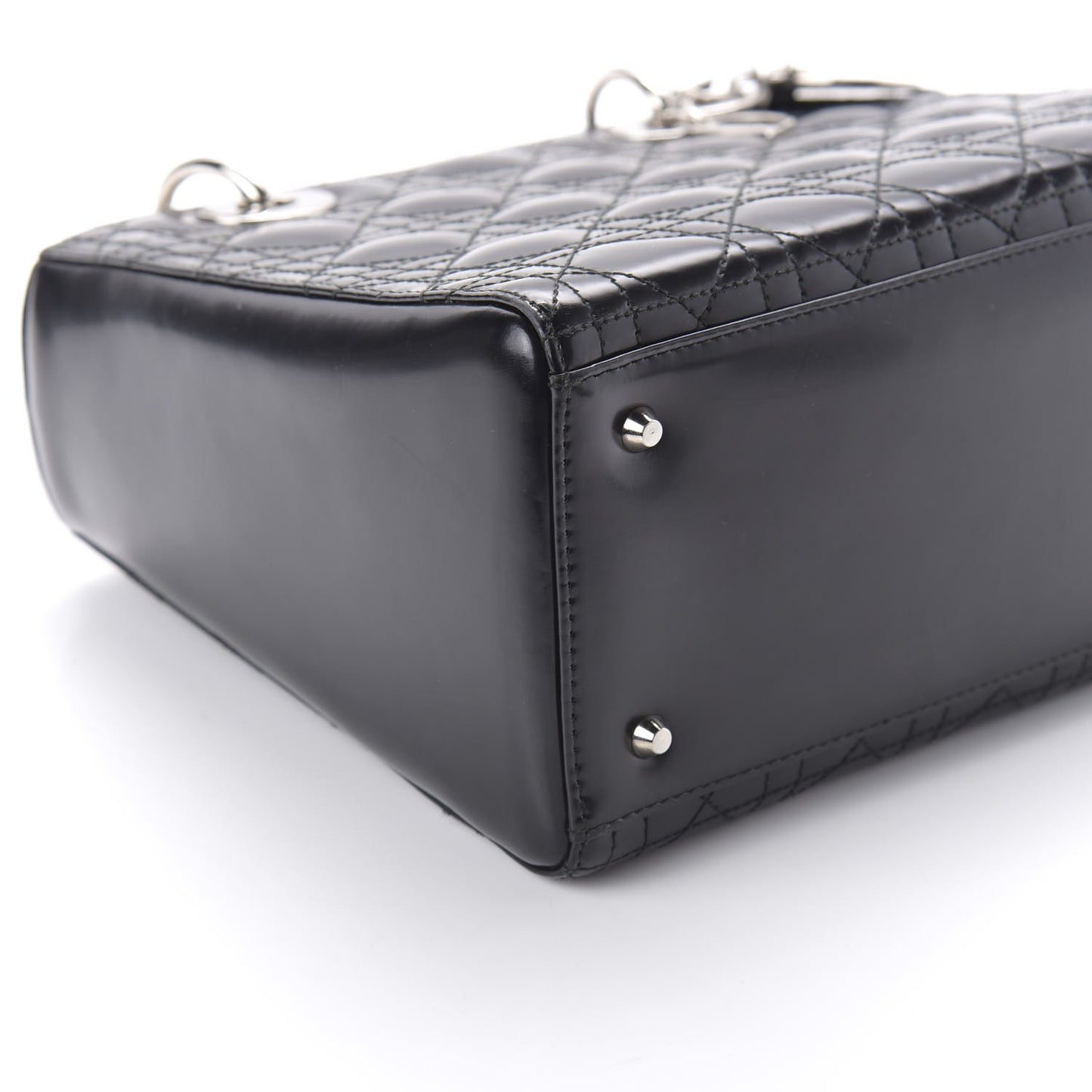 Lambskin Cannage Medium Lady Dior Black