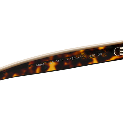 Chanel Acetate Logo Shield Sunglasses 5418 Tortoise 6 of 8