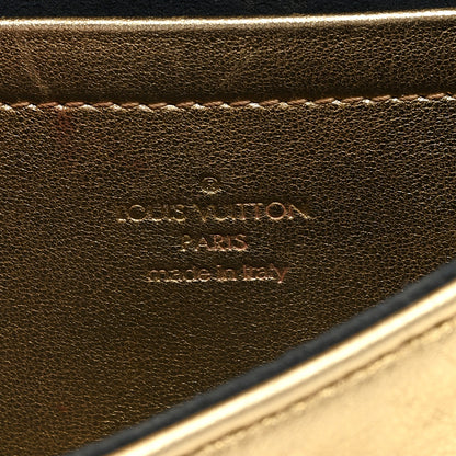 Louis Vuitton Metallic Lambskin Embossed Monogram Pochette Coussin Gold 8 of 10