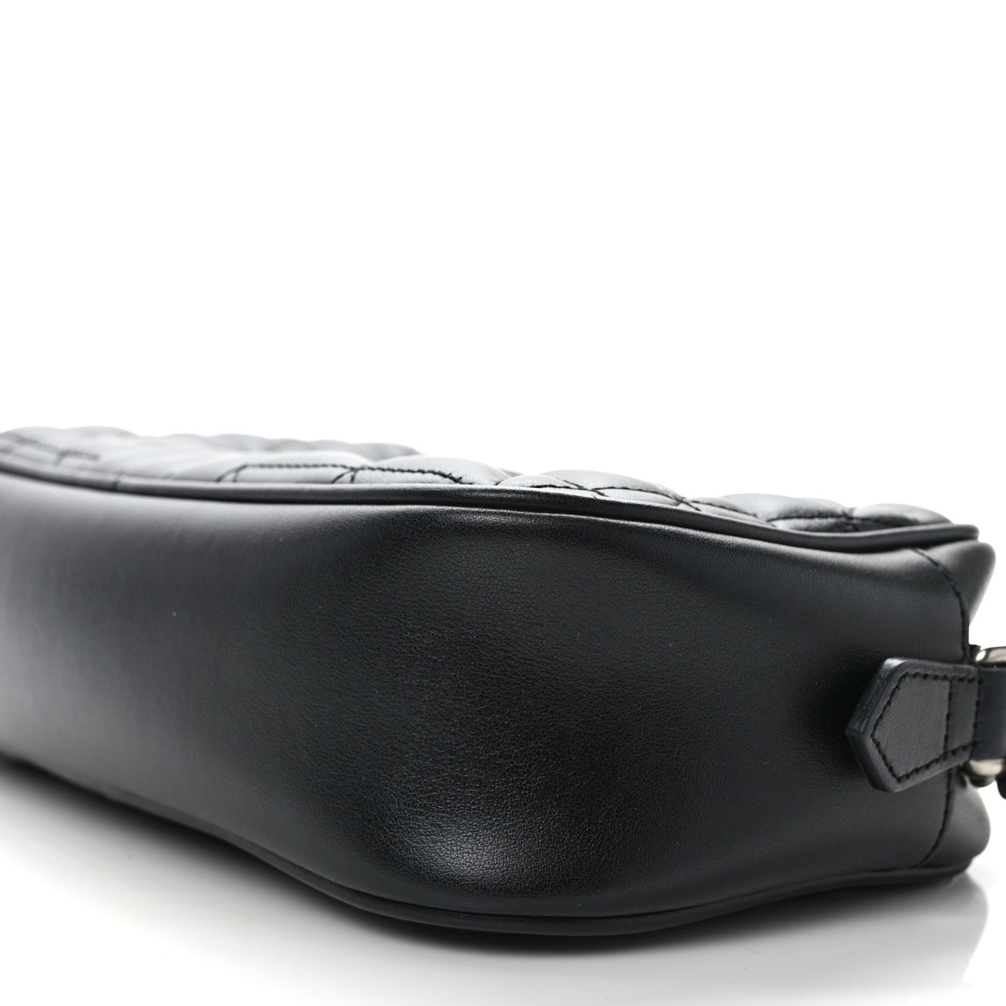 Calfskin Matelasse Aria Small GG Marmont Chain Shoulder Bag Black