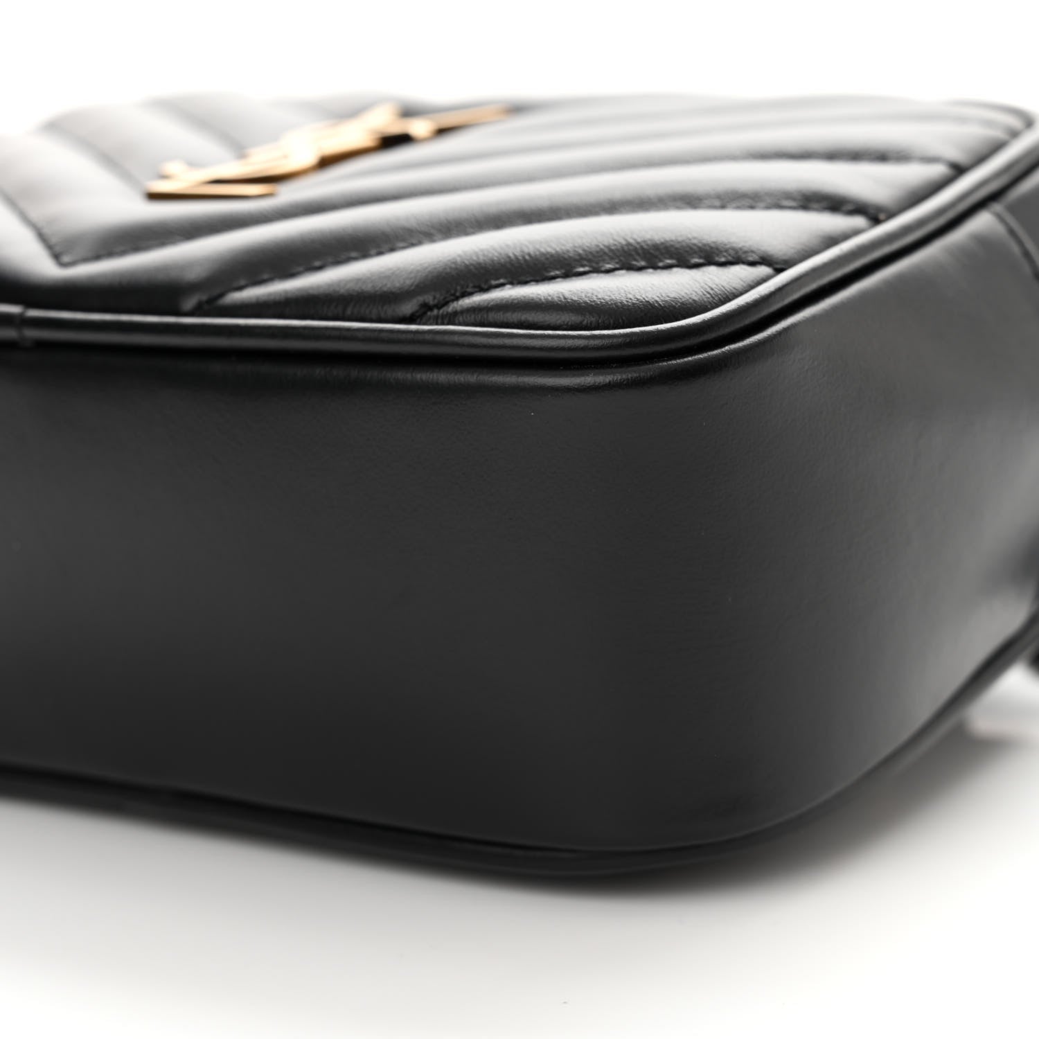 Saint Laurent Calfskin Matelasse Monogram Lou Belt Bag Black 10 of 11