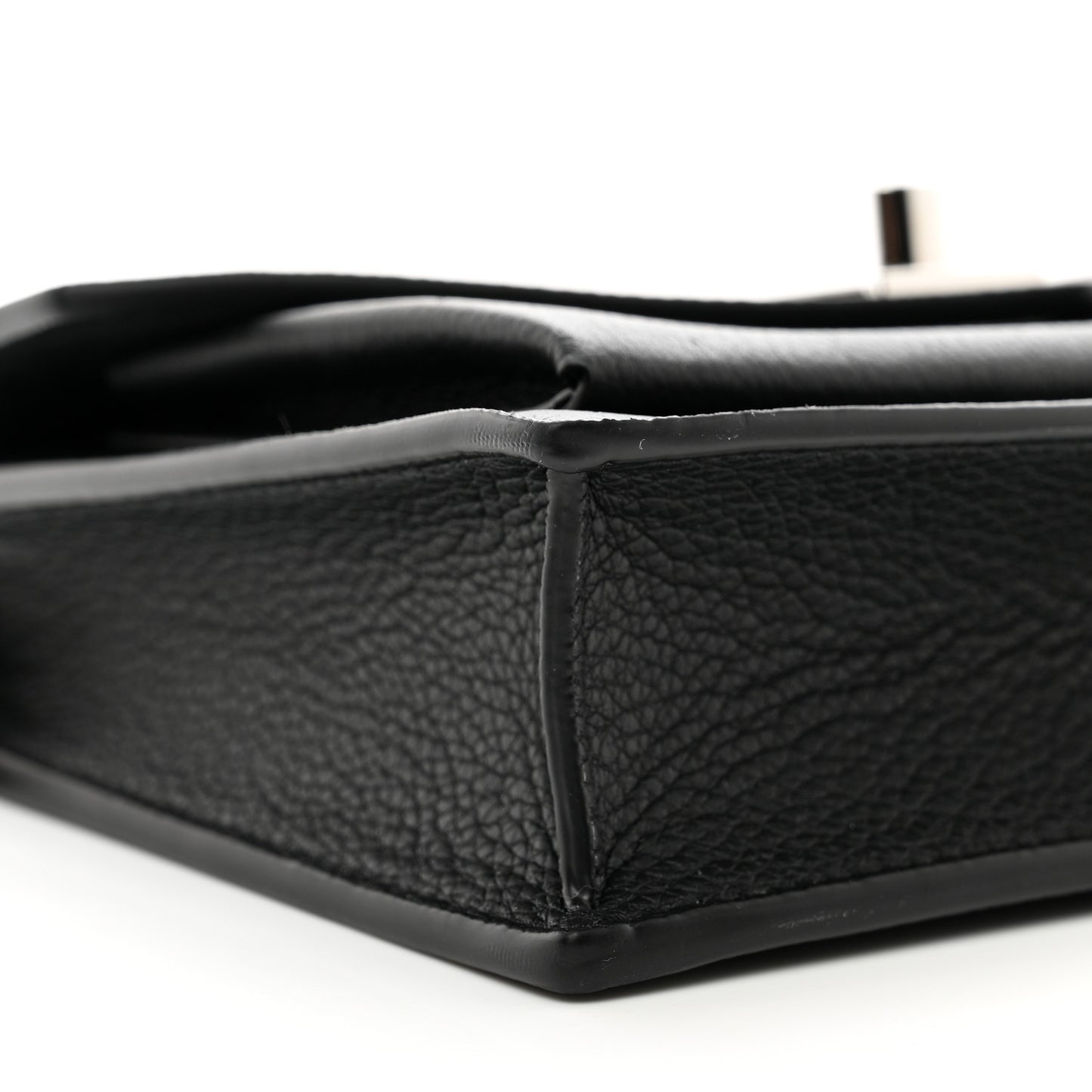 Soft Calfskin My Lockme Chain Pochette Black