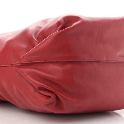 Saint Laurent Lambskin Teddy Drawstring Bag Eros Red 10 of 12