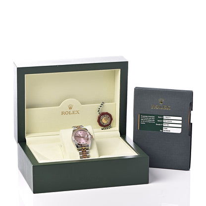 Rolex Stainless Steel 18K Everose Gold 31mm Oyster Perpetual Datejust Watch Pink Roman 178271 8 of 8