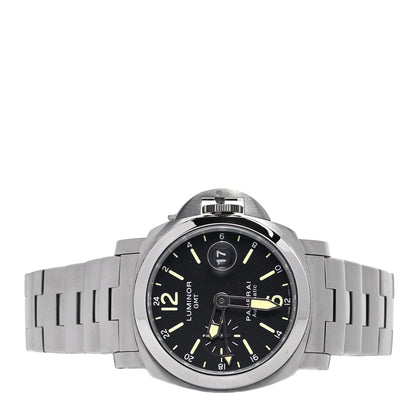 Panerai Stainless Steel 44mm Luminor GMT Automatic Watch Black PAM00297 2 of 7