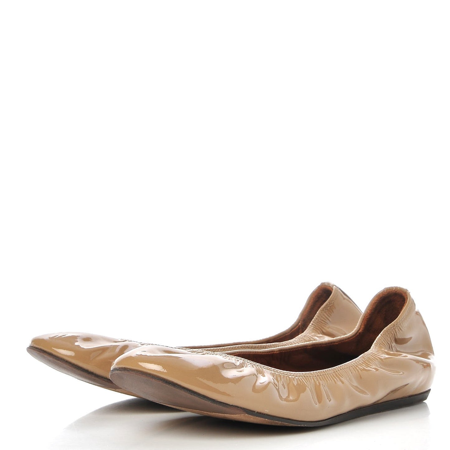 Patent Ballet Flats 41 Nude