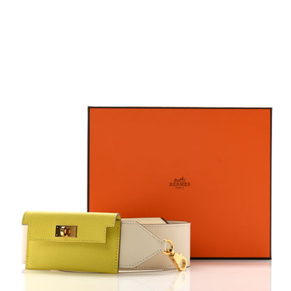 Hermes Swift Epsom Pocket Kelly Shoulder Strap Nata Lime 6 of 6