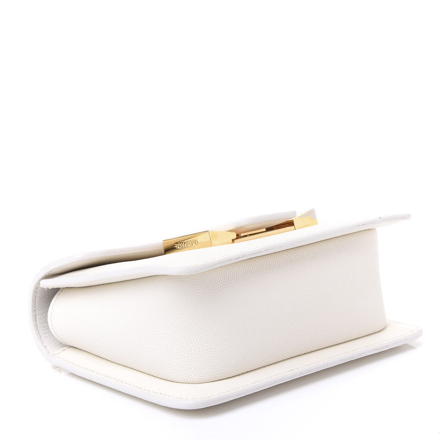 Calfskin Small Sienna Shoulder Bag Chalk