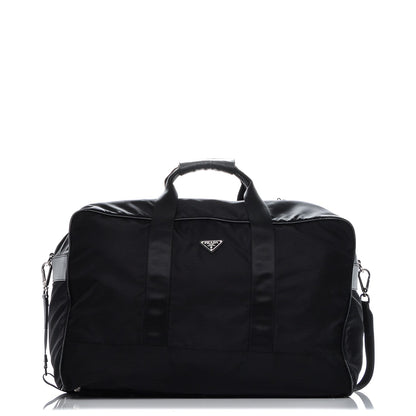 Prada Tessuto Nylon Saffiano Viaggio Carry On Travel Bag Black 1 of 7