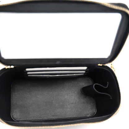 Chanel Lambskin Quilted Pick Me Up Vanity Case Black 5 of 11