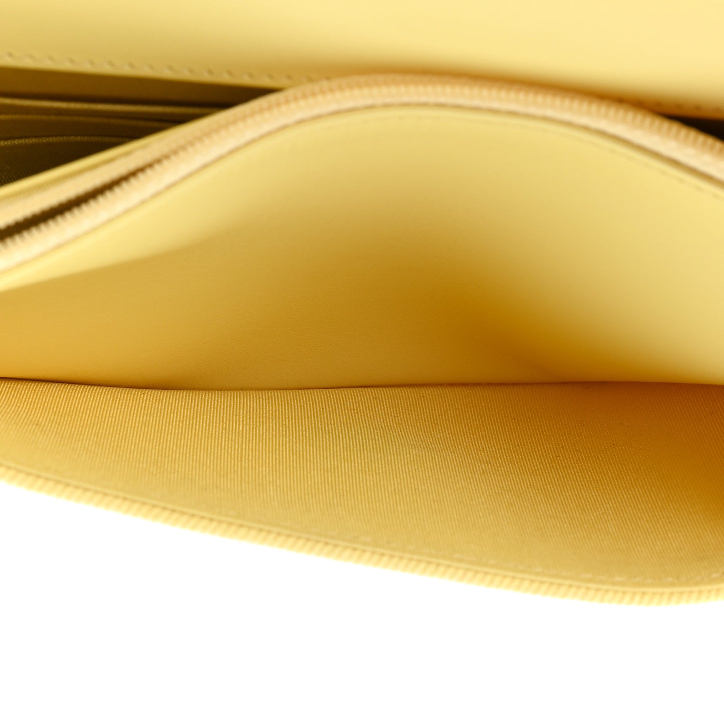 Denim Quilted Coco Wallet On Chain WOC Yellow