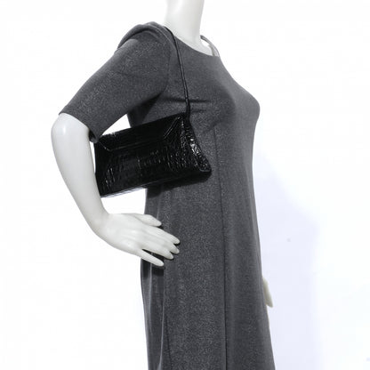 Nancy Gonzalez Crocodile Envelope Clutch Black 2 of 8