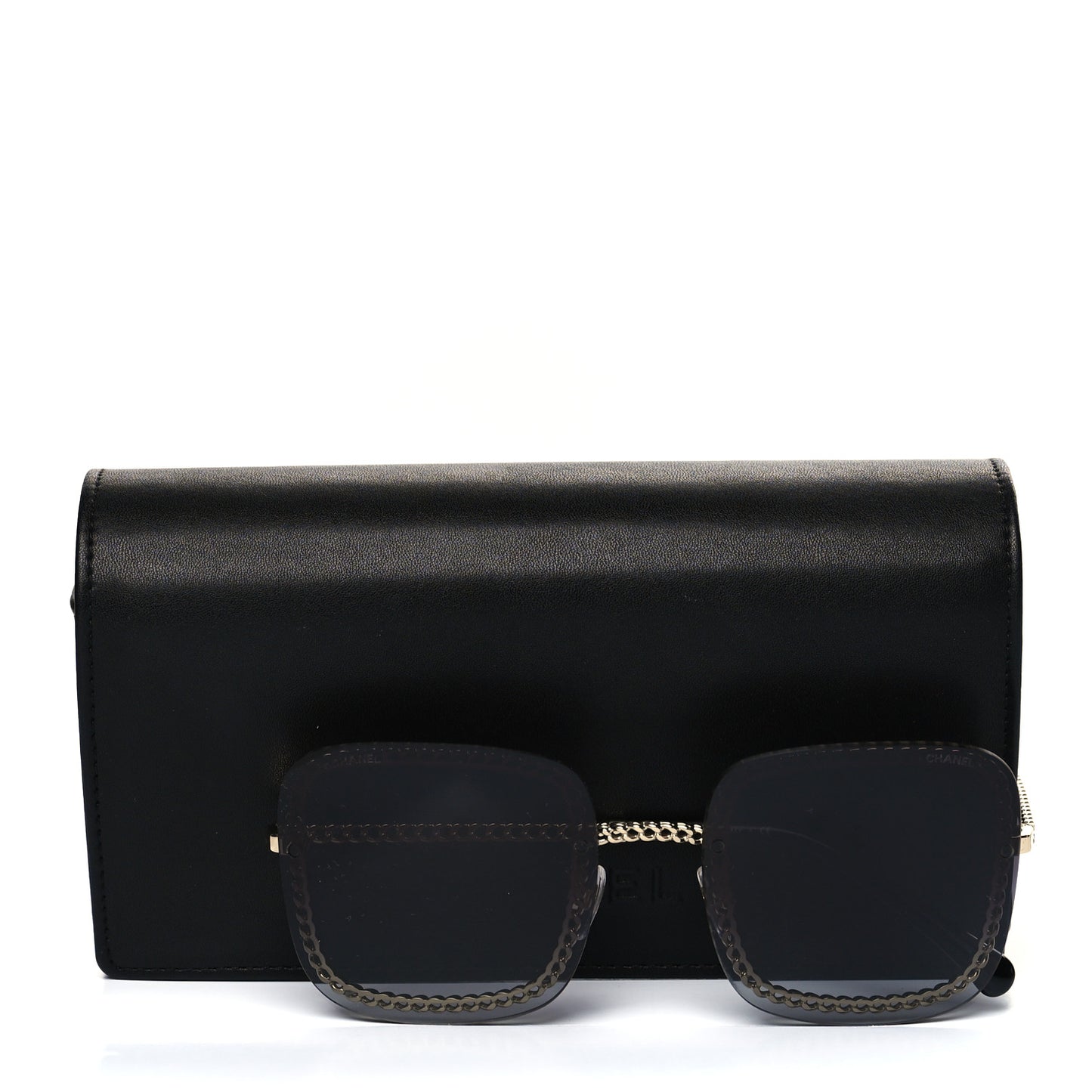 Chain Square Sunglasses 4244 Black