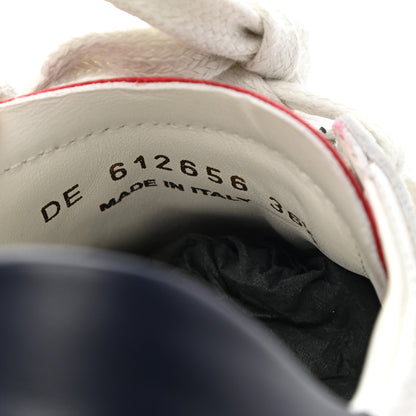 Saint Laurent Calfskin Perforated Suede SL10 Court Classic Low Top Sneakers 36.5 White 8 of 10