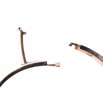 Hermes 18K Rose Gold Diamond PM H D'Ancre Bracelet SH 5 of 5