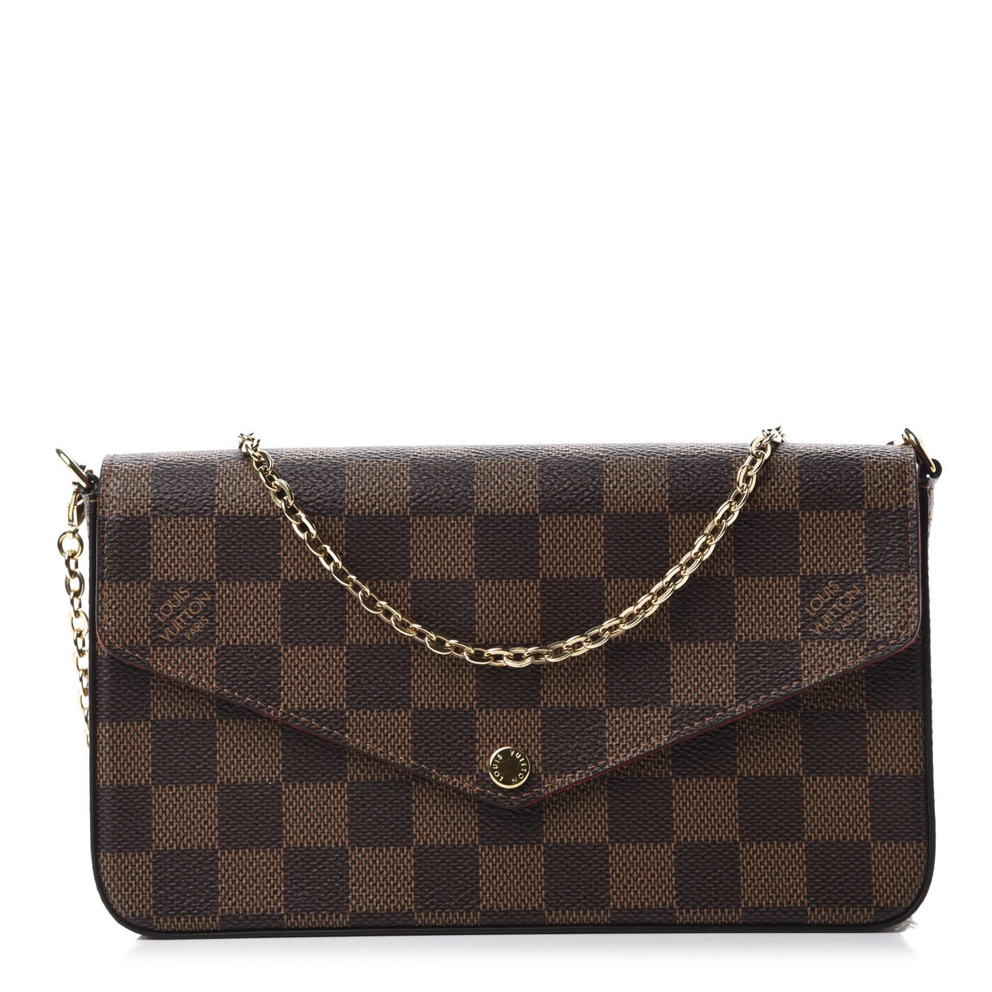 Damier Ebene Pochette Felicie Chain Wallet