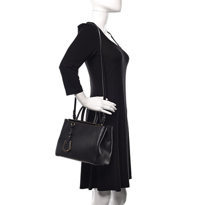 Fendi Vitello Elite Petite 2Jours Tote Black 2 of 12