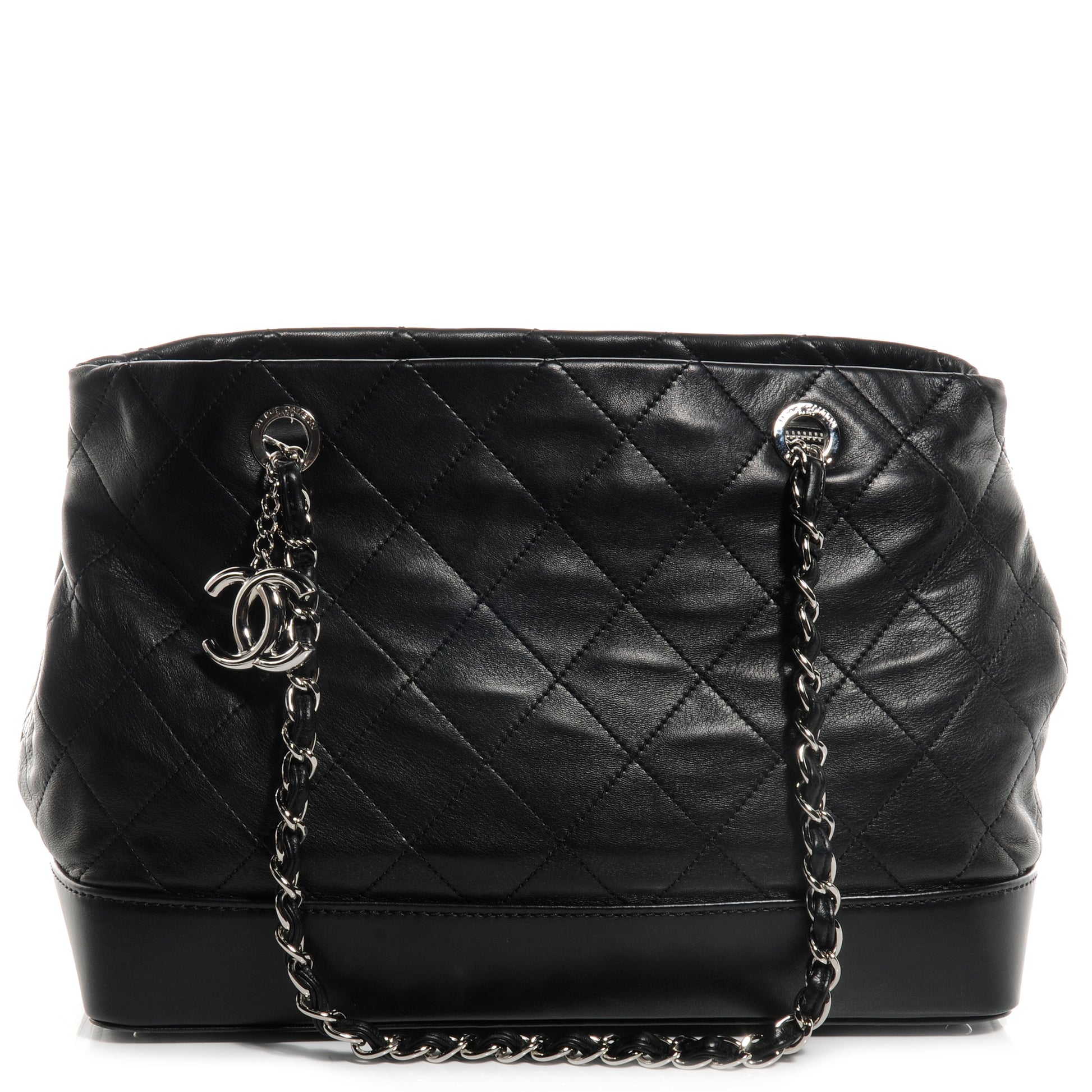 Chanel Leather VIP Medium Shopping Tote Black 1 of 8
