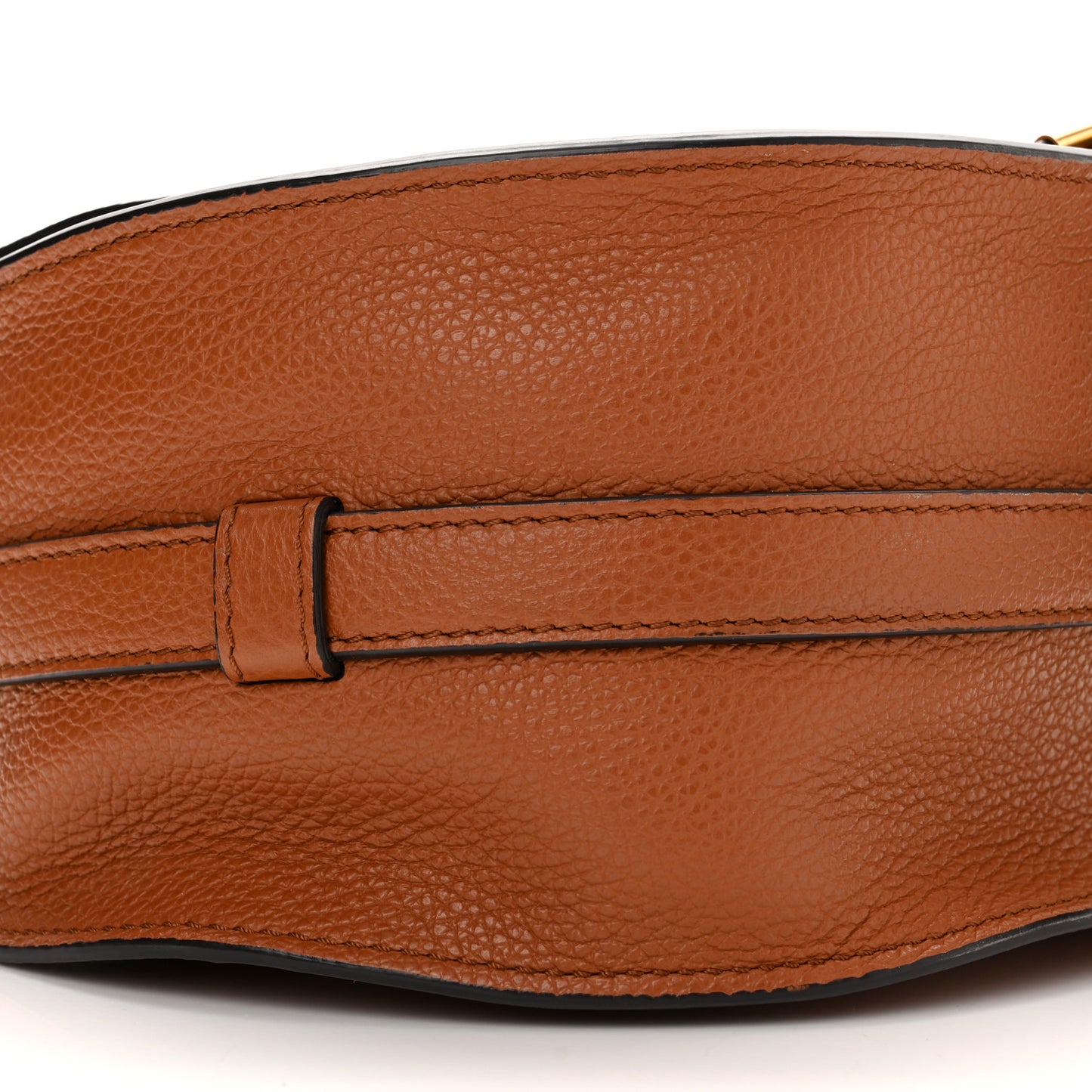Calfskin Medium Marcie Round Crossbody Bag Tan