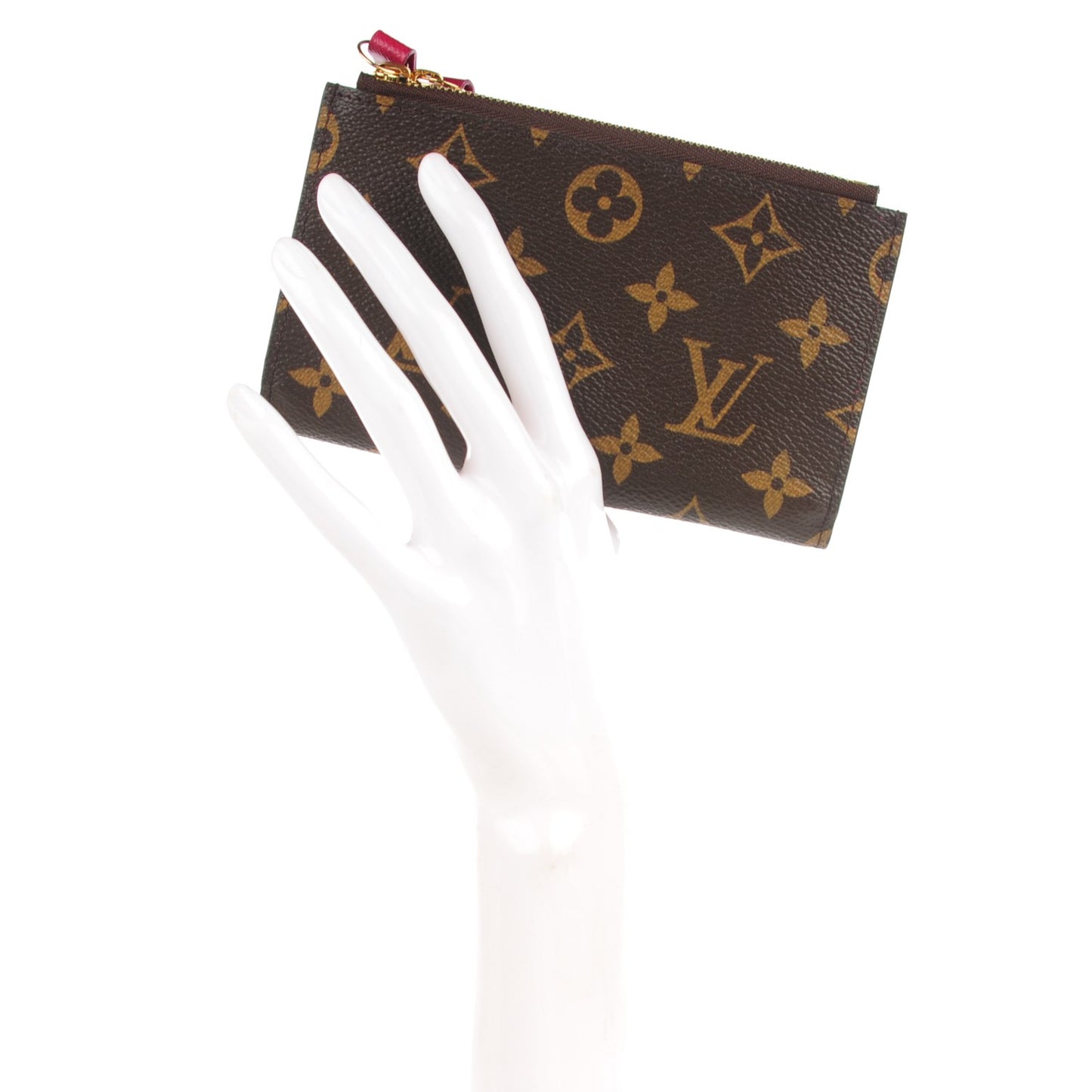 Monogram Adele Compact Wallet Fuchsia