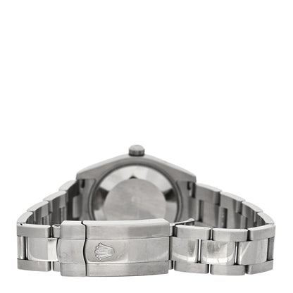 Rolex Stainless Steel 18K White Gold 31mm Oyster Perpetual Datejust Watch Black 178274 3 of 5
