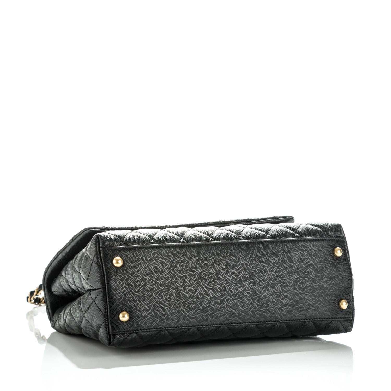 Chanel Caviar Quilted Small Coco Handle Flap Black 4 of 8