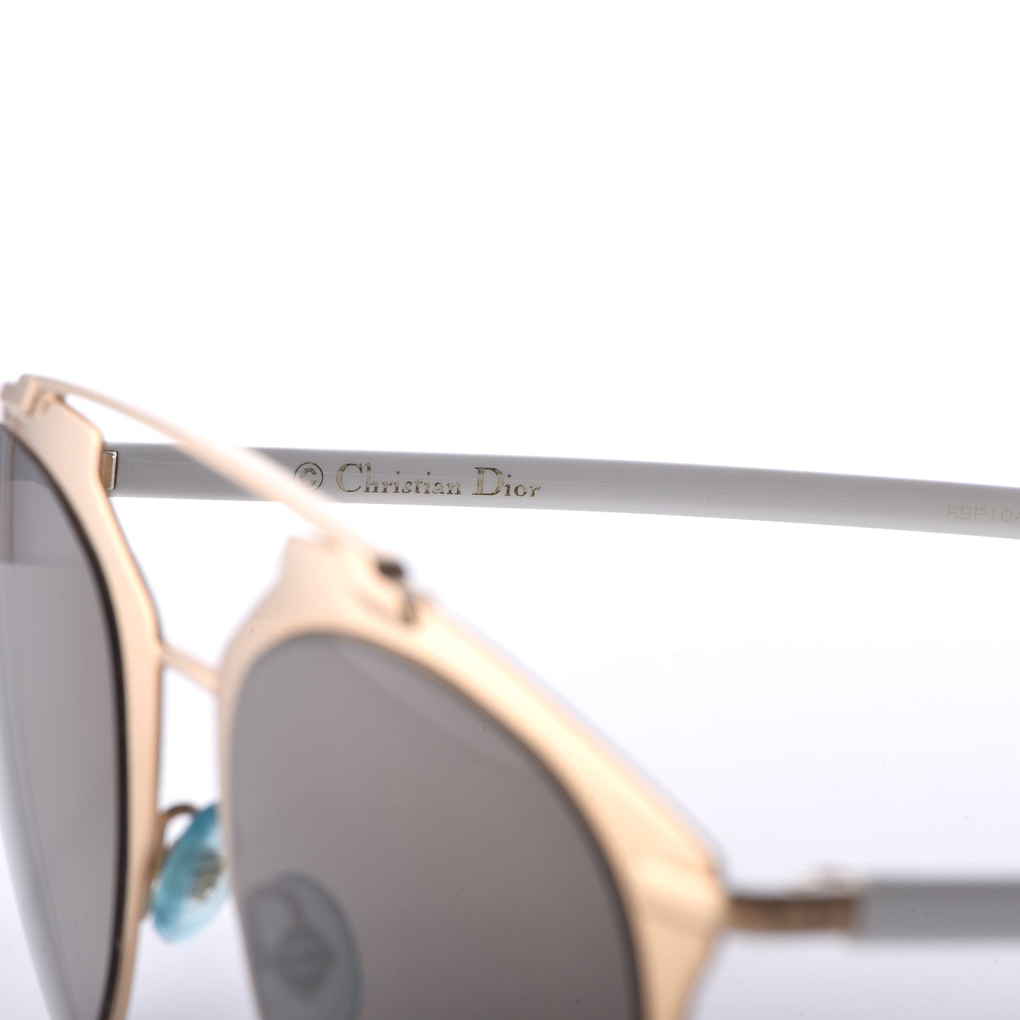 Reflected Sunglasses Rose Gold White
