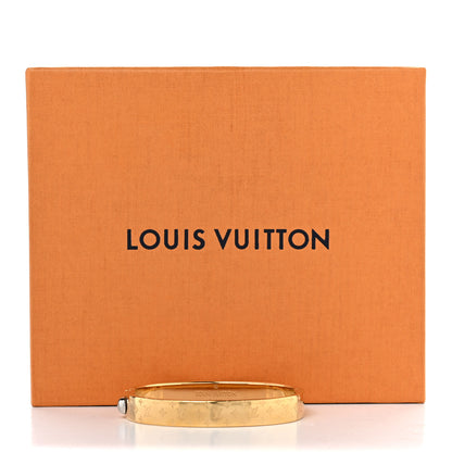 Louis Vuitton Brass Monogram Nanogram Cuff M Gold 7 of 7