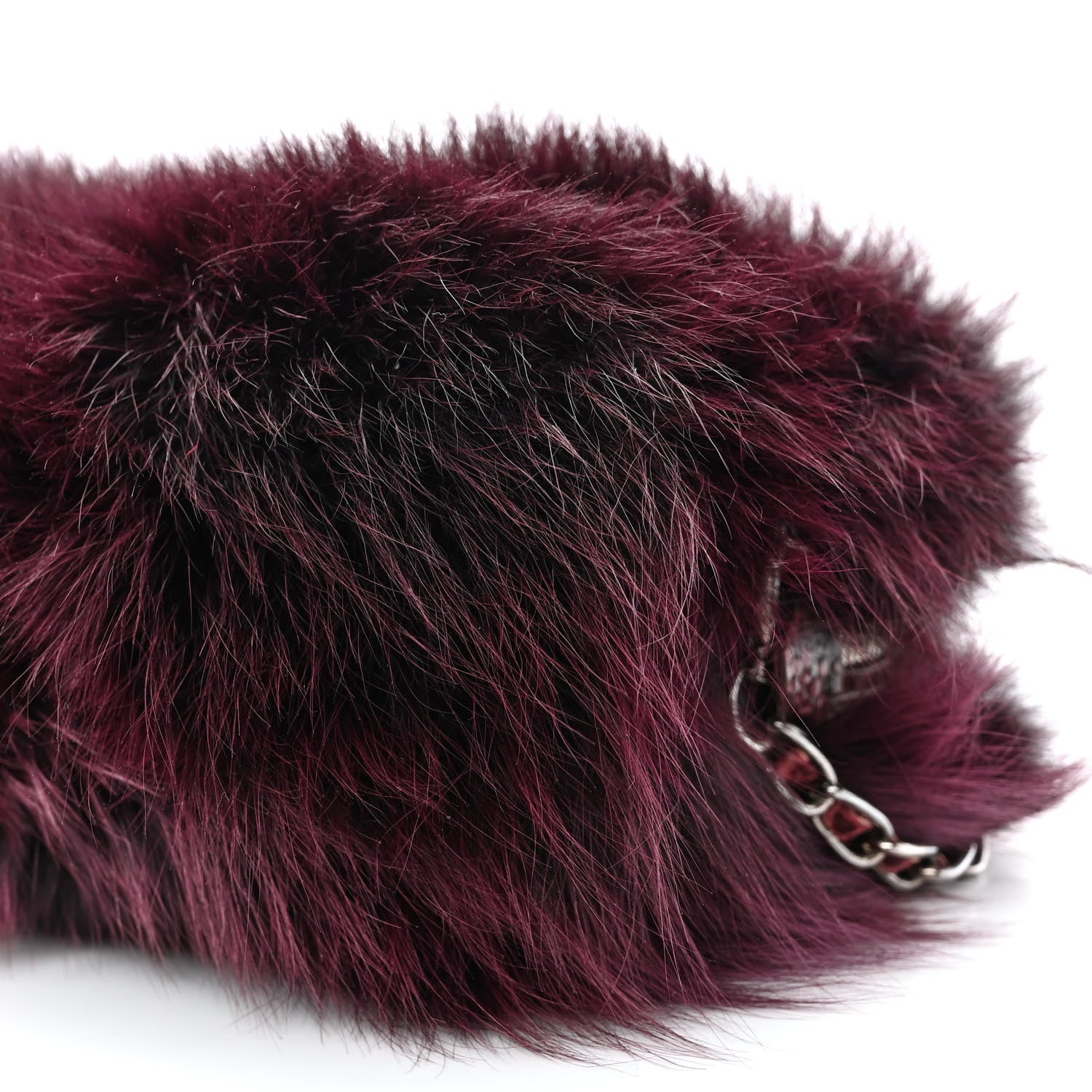 Prada Fox Fur Snakeskin Chain Bag 11 of 11
