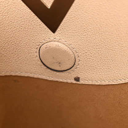 Louis Vuitton Cuir Plume Cuir Ecume Very Hobo Sesame Creme 9 of 10