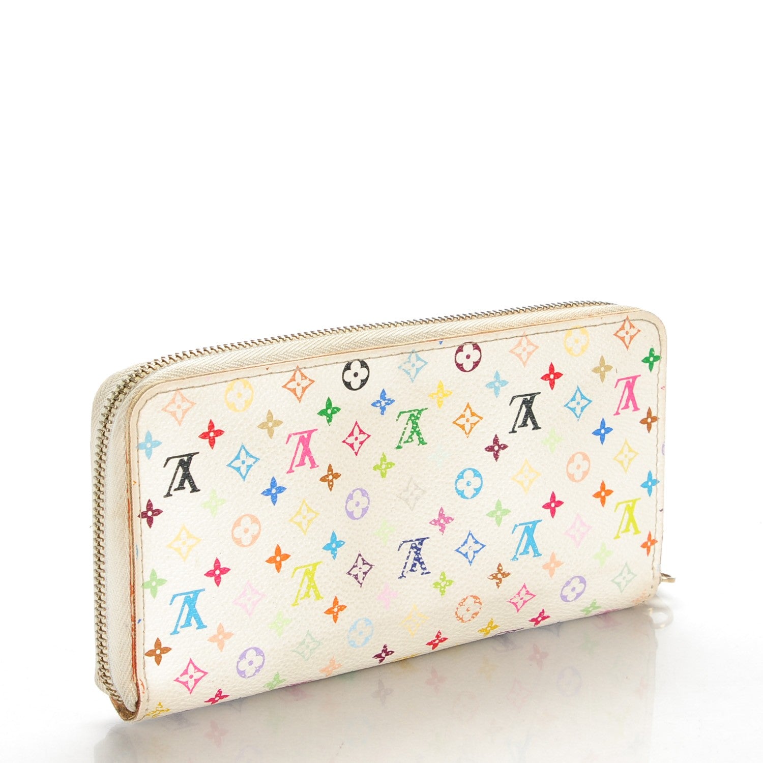 Louis Vuitton Monogram Multicolor Zippy Wallet White 3 of 8