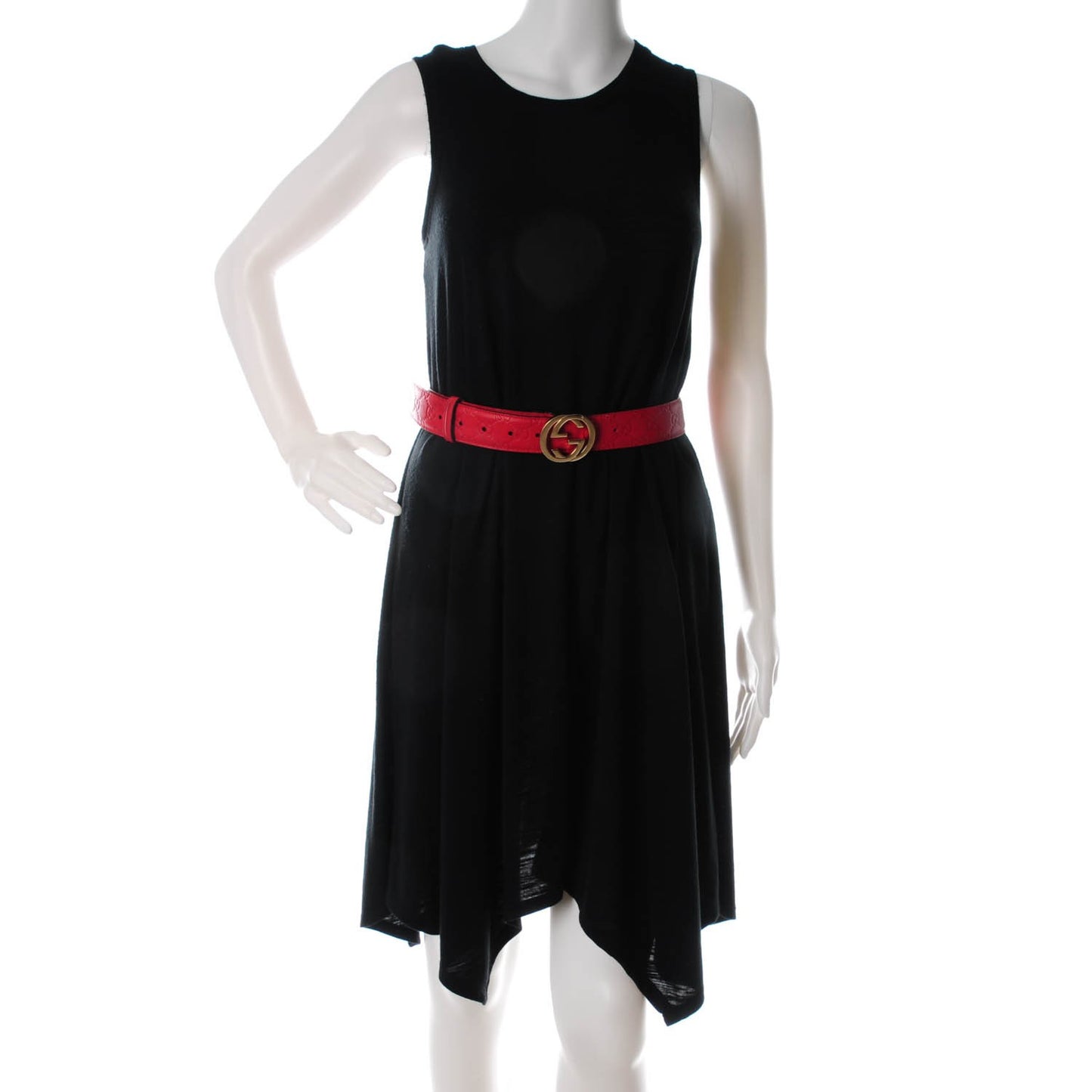Guccissima Signature Interlocking G 37mm Belt 80 32 Rosso