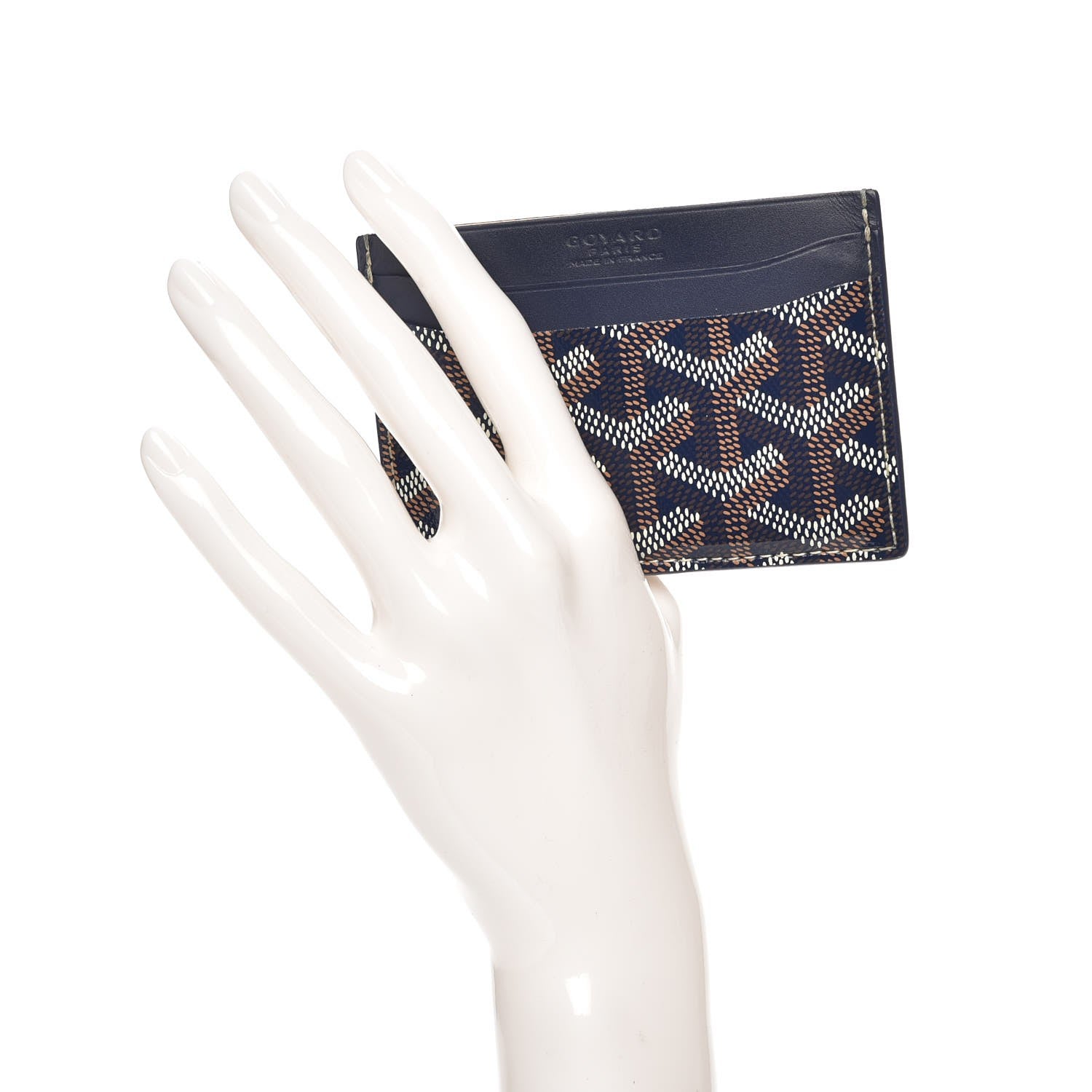Goyard Goyardine Saint Sulpice Card Holder Navy 2 of 7