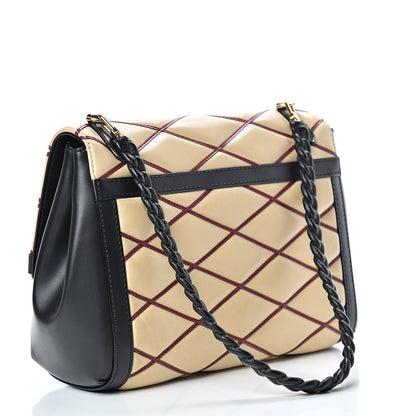 Louis Vuitton Lambskin Malletage Pochette Flap Natural 2 of 16