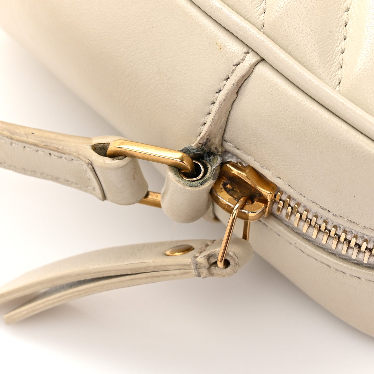Saint Laurent Calfskin Matelasse Monogram Lou Camera Bag Crema Soft 18 of 18