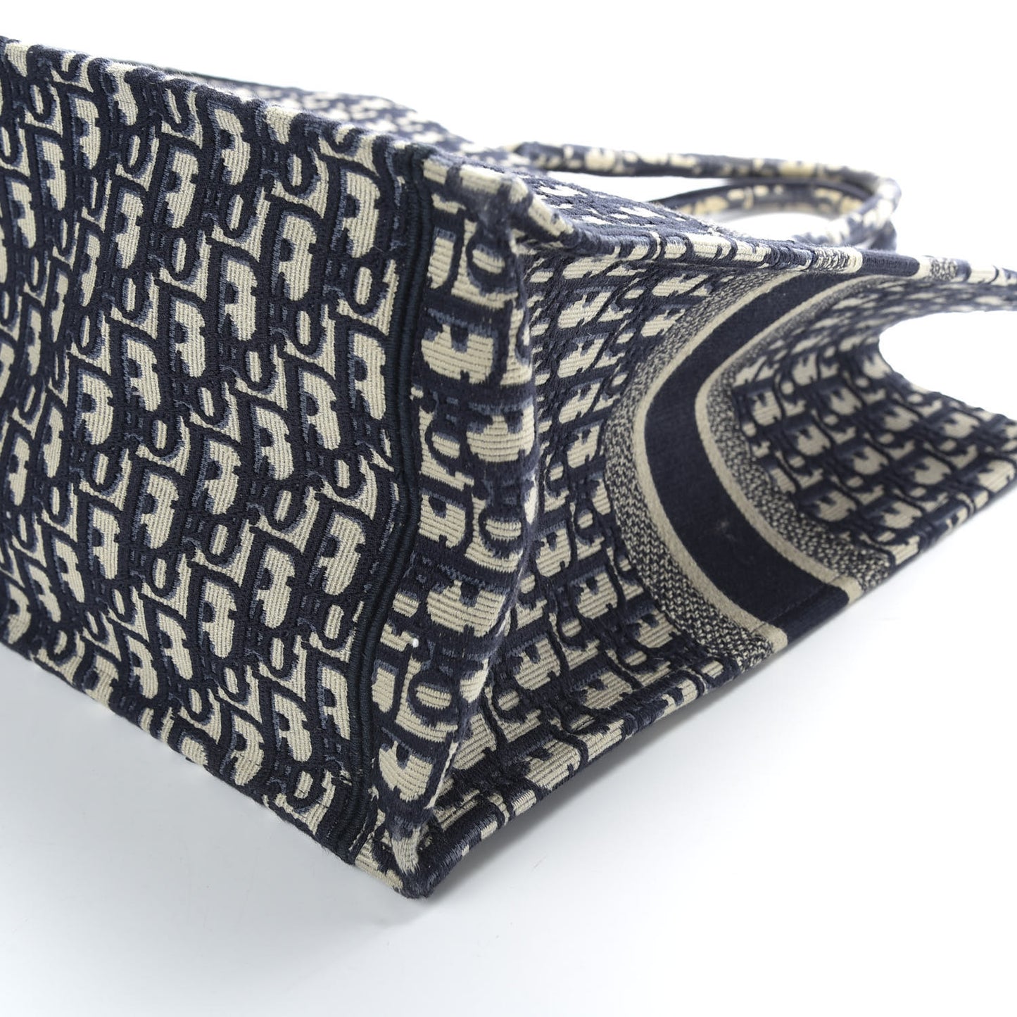 Oblique Book Tote Blue Multicolor